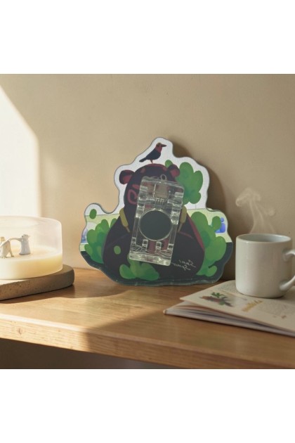 Acrylic Magnet Clip: Sun Bear